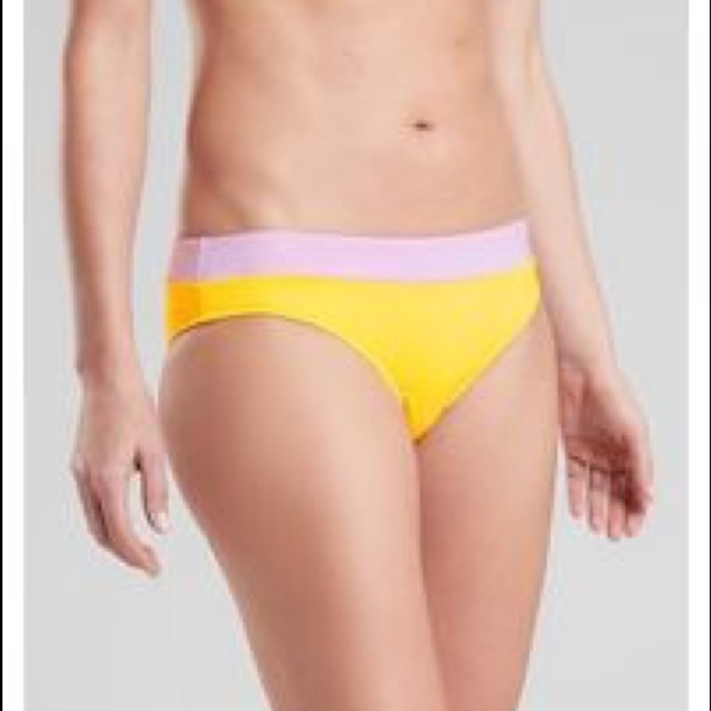 Athleta Sassy Sunshine Chroma Bikini Bottoms NWT